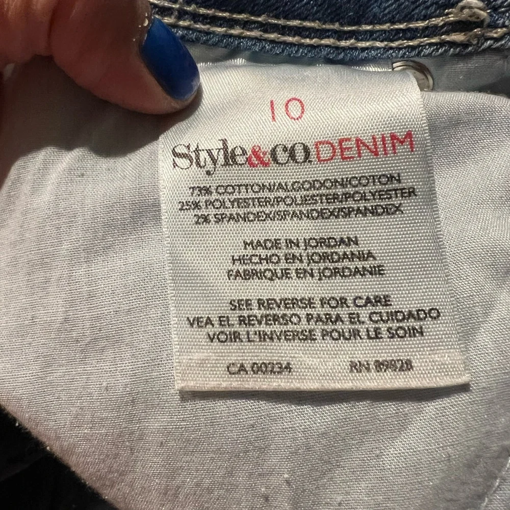 Style & Co. long denim